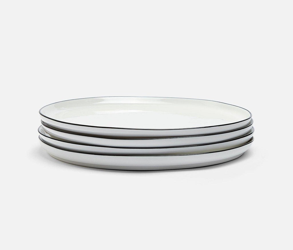 Canvas Home Tableau Black Rim Dinner Plate Set - Lollygag