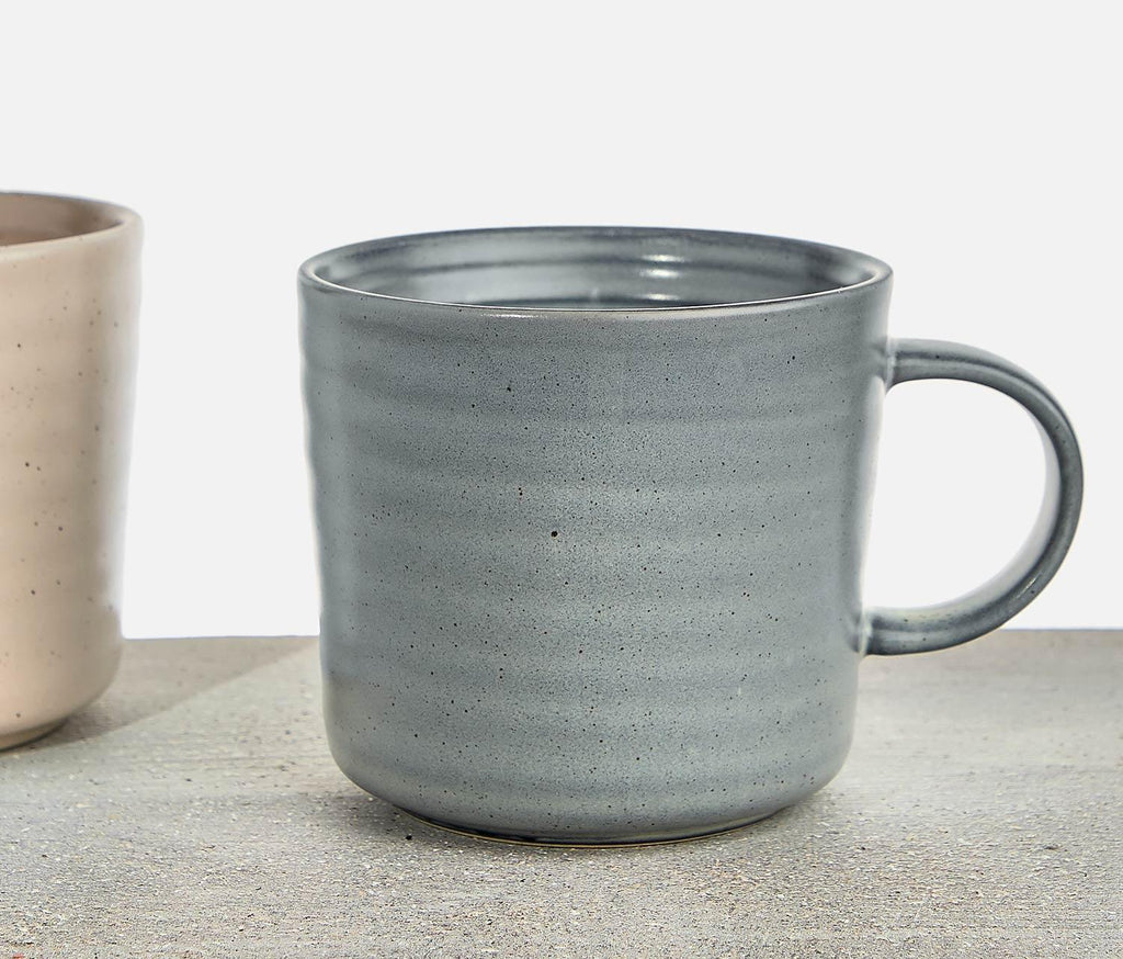 Terrain Textured Stoneware Gray Mug - Lollygag