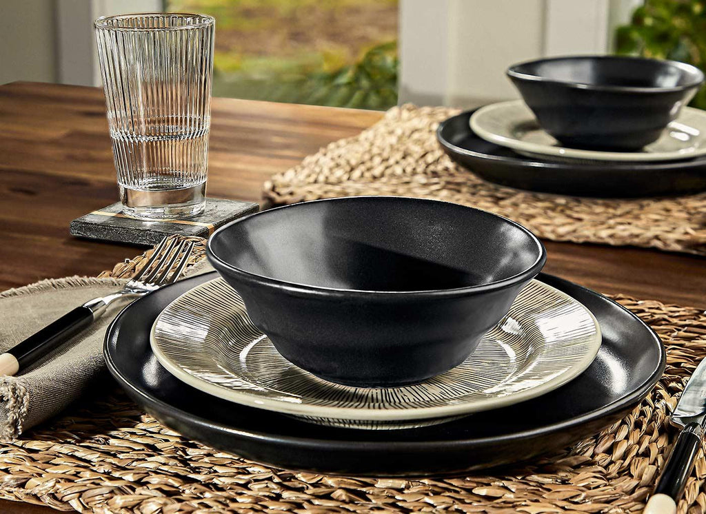Zen Stoneware Dinnerware Tableware Set - Lollygag