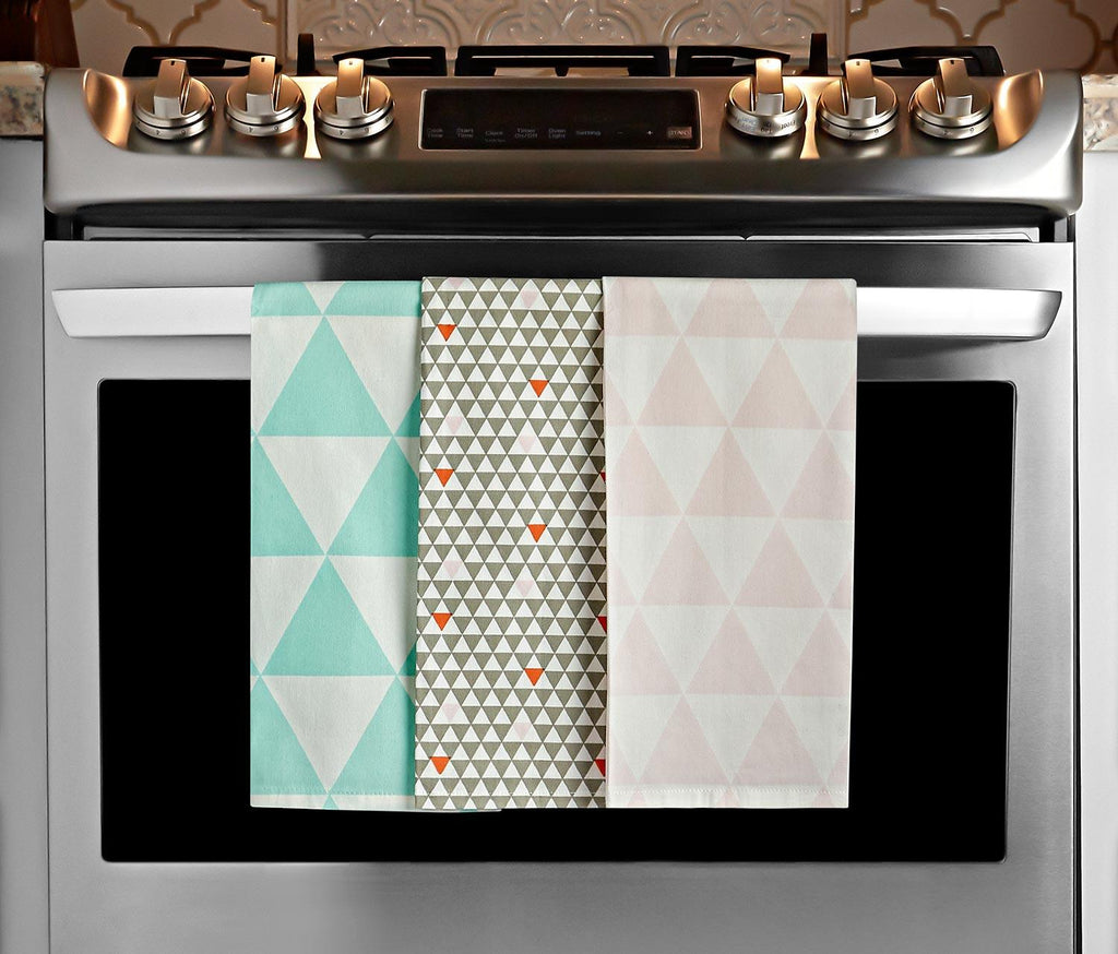 Geo-POP Kitchen Towels Set -Multi patterned