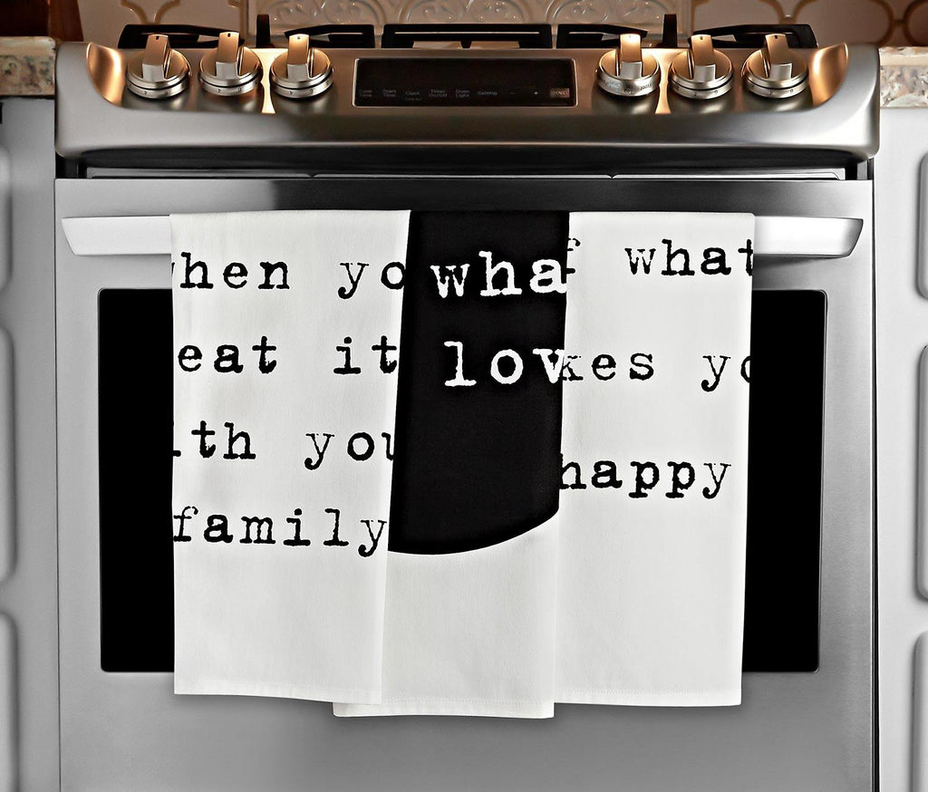 Happy Eating Kitchen Towels Set of 3 - lollygag