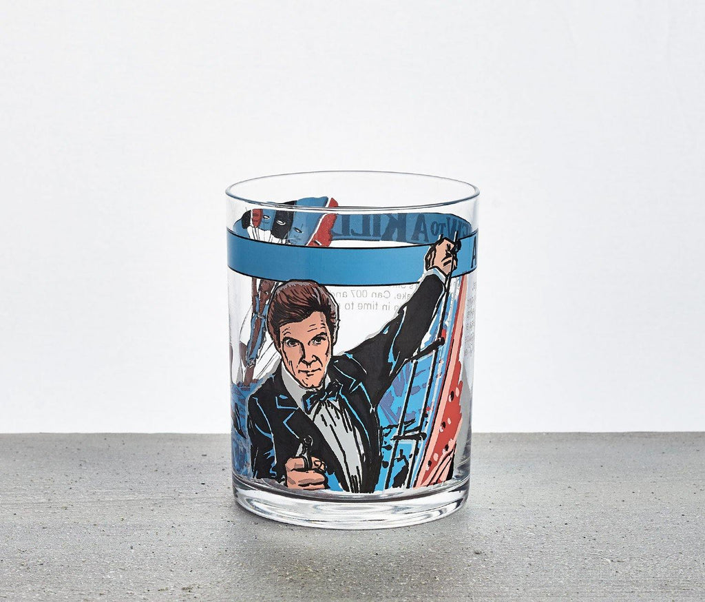 Vintage James Bond 007 A View To A Kill Tumbler Drinking glass - Lollygag