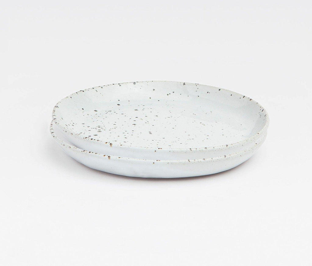 Marcus -White Salt Medium Plates - Set of 2 - lollygag