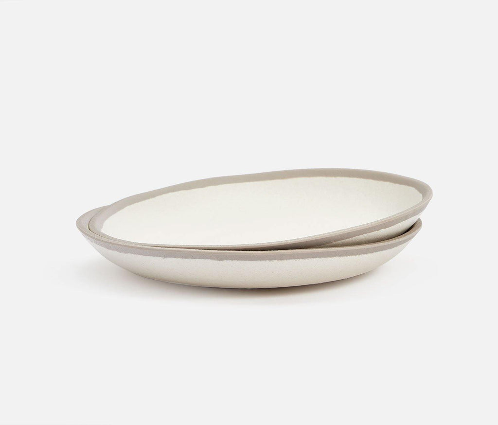 Qsquared Potter Stone Melaboo Dinner Plate