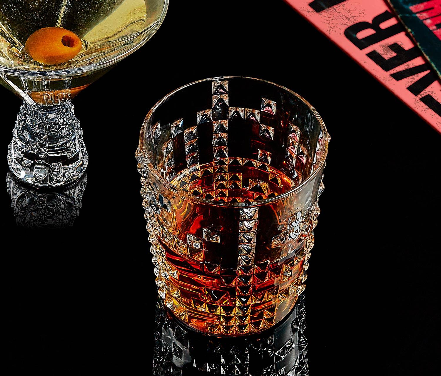 Nachtmann Punk Studded Double Old Fashioned Rocks Glass