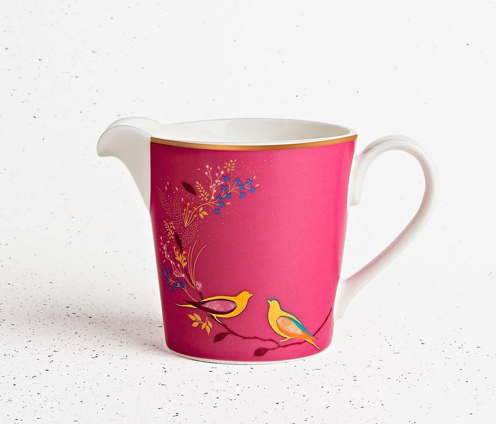 Sara Miller London Pink Birds Cream jug