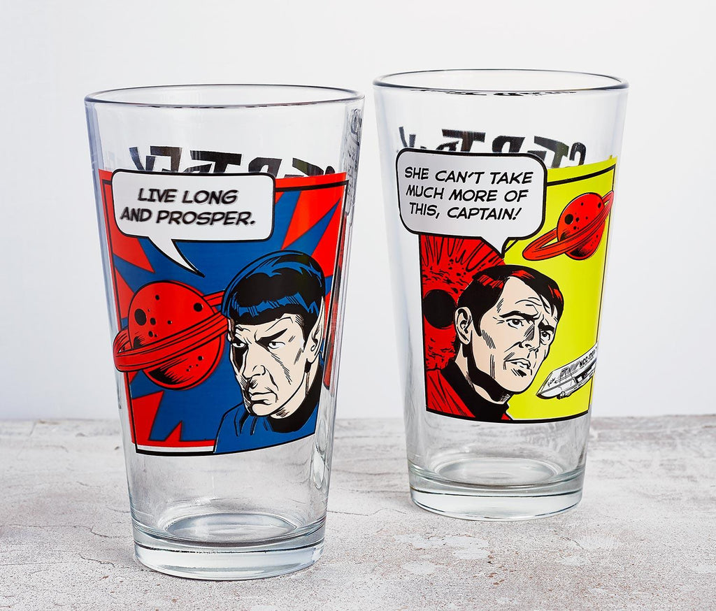 Star Trek Spock Vintage Glass
