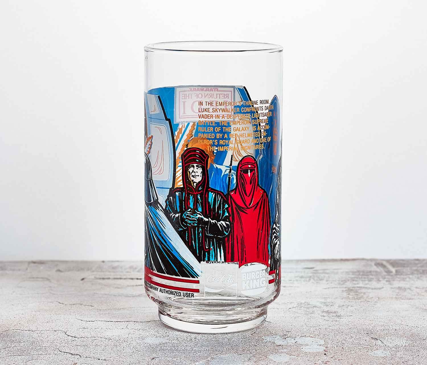 1983 Star Wars Return of the Jedi Ewok Village & C3PO Collector Glass