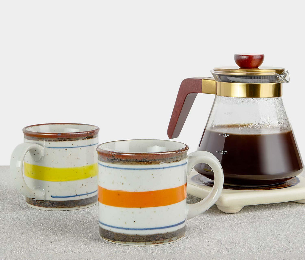 Twiggy Coffe Mugs & Trivet Set