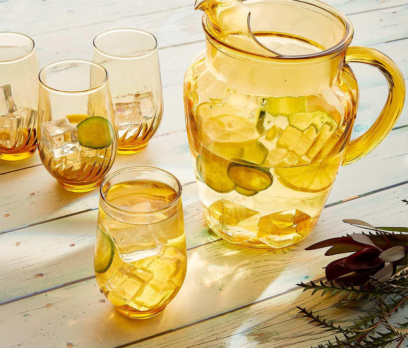 Gold Base Cocktail Pitcher Set