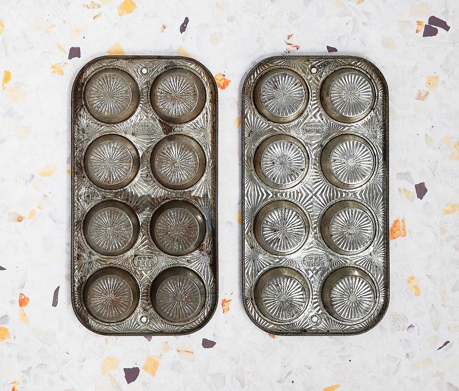 Vintage Ekco Starburst Mini Muffin Pan Set